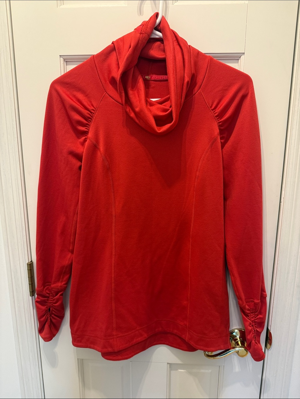 Calia Women’s Red Cowl Neck Athletic Top